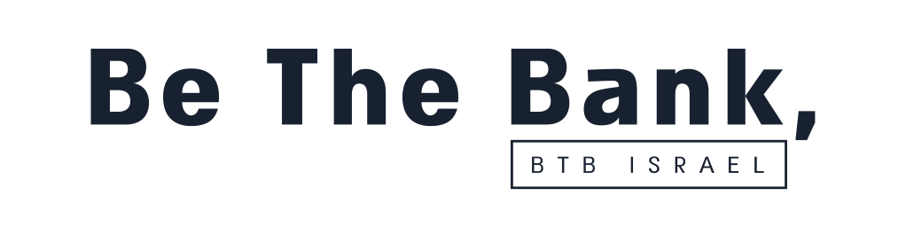 לוגו חברת BTB עם הכיתוב BE THE BANK